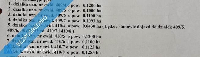 Sprzedam działki budowlane