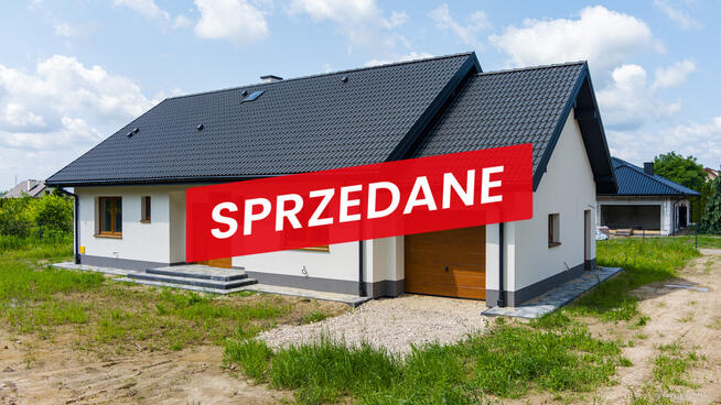 Nowy dom parterowy 128 m2 / 10,50 ara