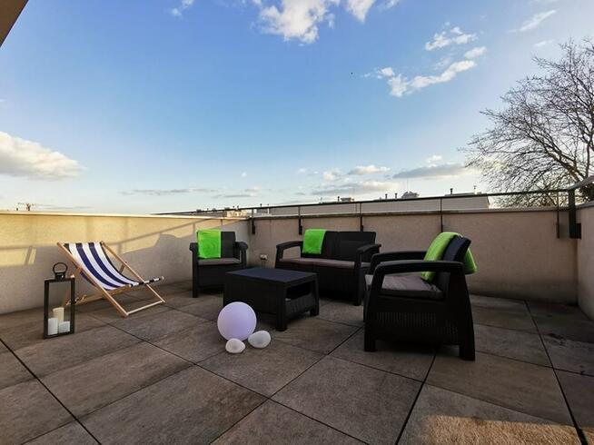 Katowicka 105, dwupoziomowe 3 pokoje, 66m2, taras