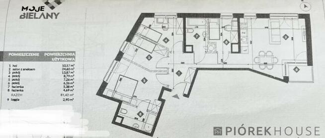 5-pokojowe mieszkanie na Bielanach