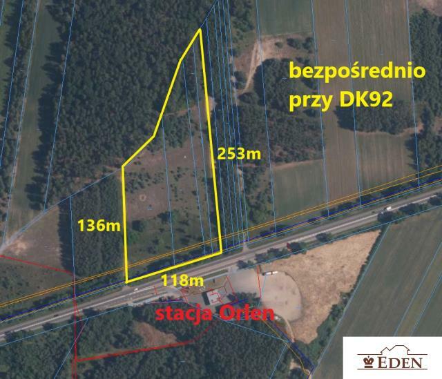 Działka przemysłowa Polaki gm. Kotuń