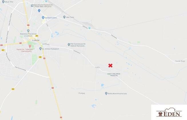 Działka budowlana Łazy gm. Łuków