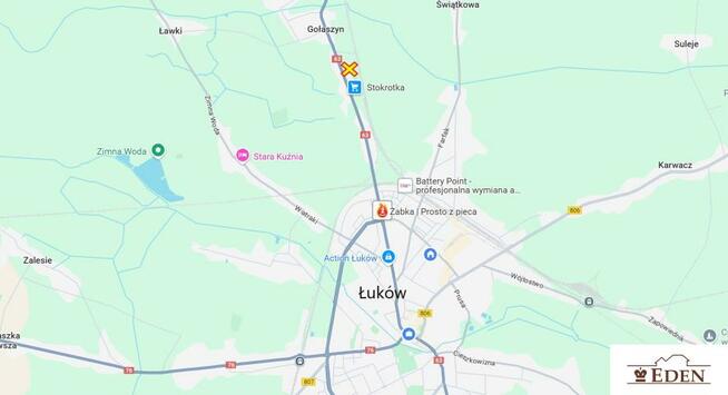 Działka budowlana Gołaszyn gm. Łuków