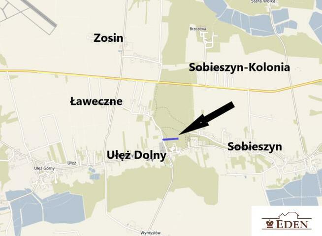 Działka leśna Ułęż