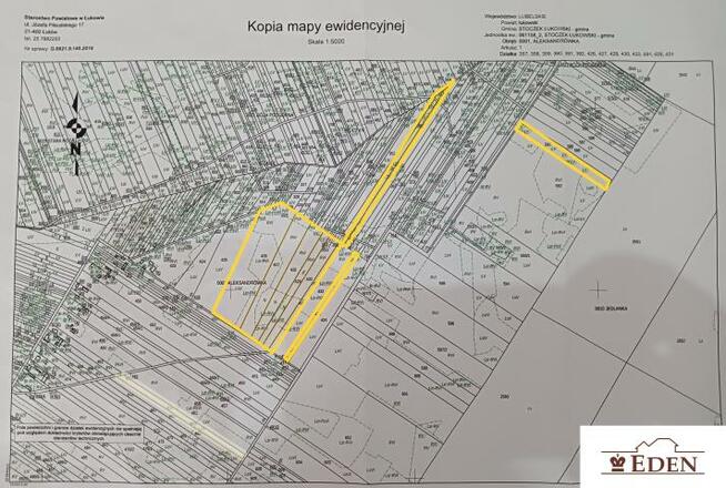 Działka Aleksandrówka gm. Stoczek Łukowski