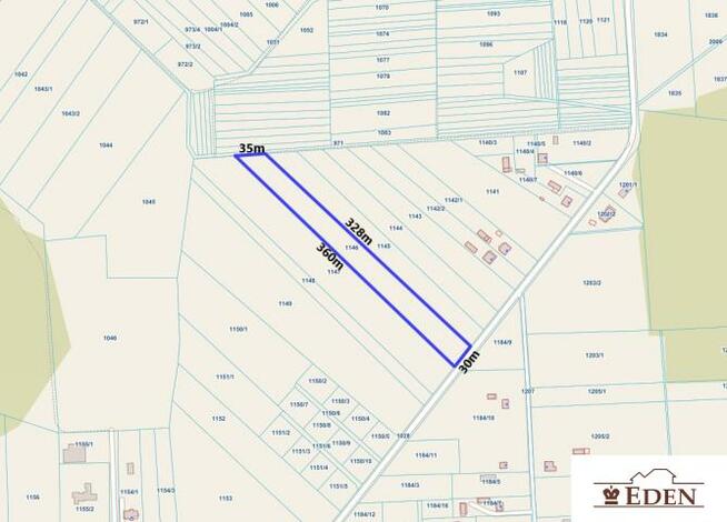 Działka rolno-budowlana Strzyżew gm. Łuków