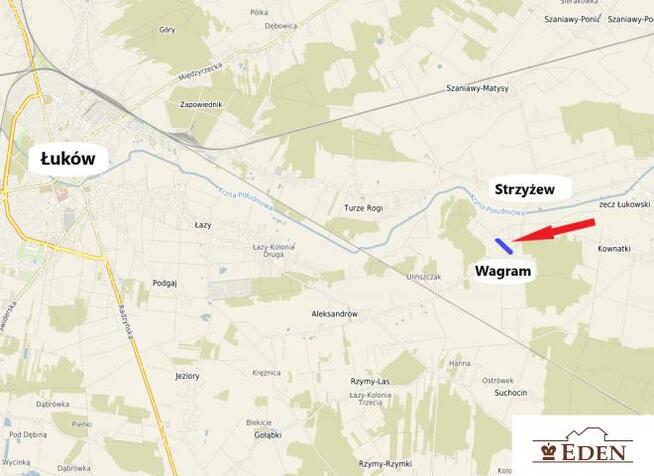 Działka rolno-budowlana Strzyżew gm. Łuków