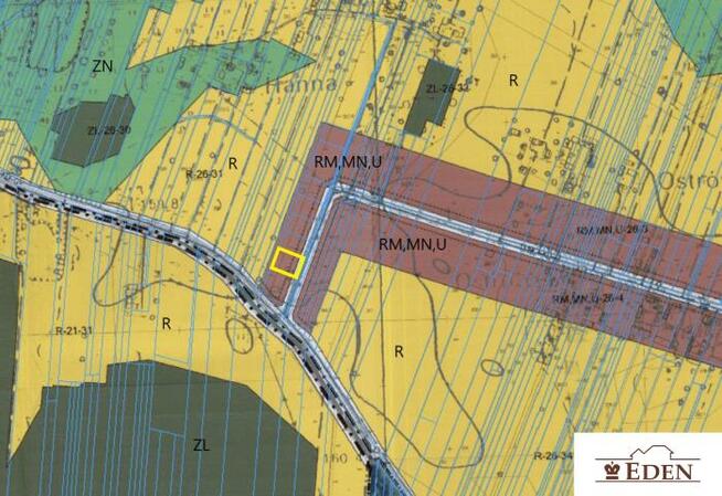 Działka budowlana Suchocin gm. Łuków