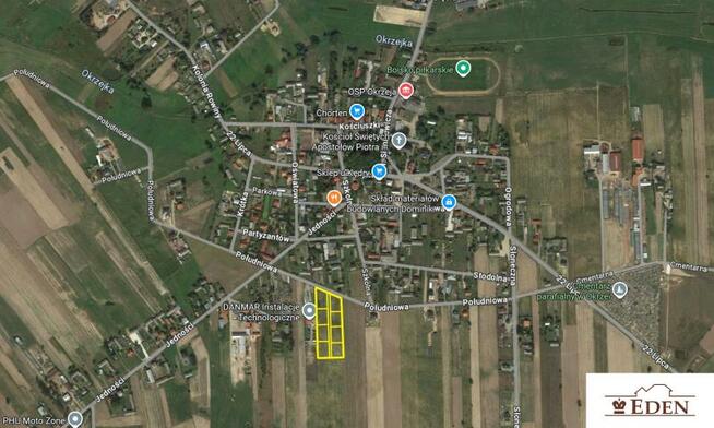 Działka budowlana Okrzeja gm. Krzywda