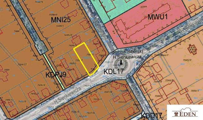 Działka budowlana Łuków, Sienkiewicza