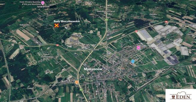 Działka budowlana Budy Mszczonowskie gm. Radziejowice