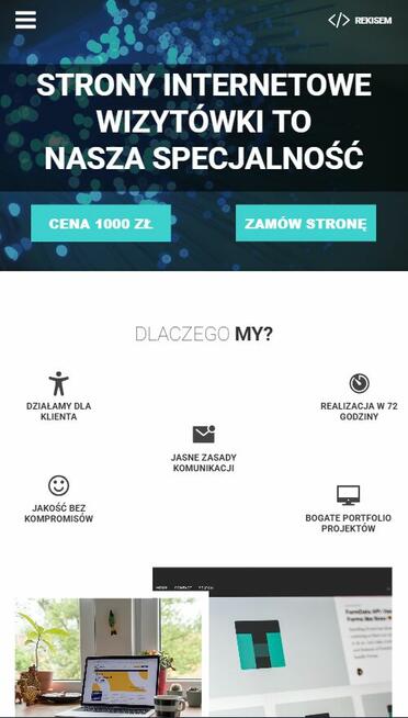 Strony Internetowe Wizytówki 400 zł Netto