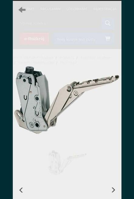 Zawiasy FREE FLAP 1, 7 mod B.107 sprzedam