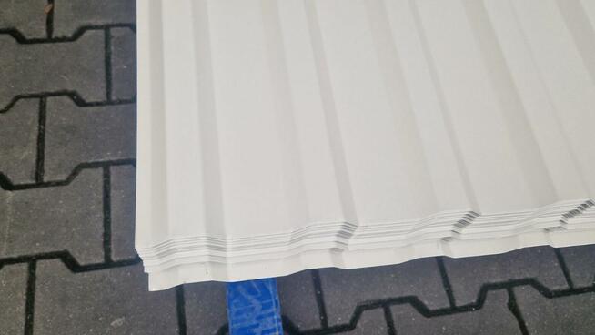 Blacha trapezowa 3m 0.60mm Biała na dach, szopę, garaż