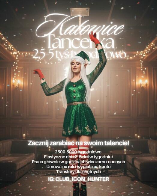 Praca tancerka klubowa pole dance od zaraz Katowice Mariacka