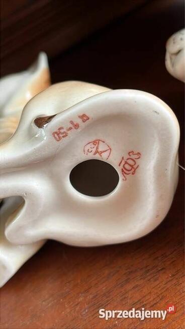 FIGURKA Lwiątka. Łomonosowa. ŁOMONOSOV USSR. Bez sygnatury