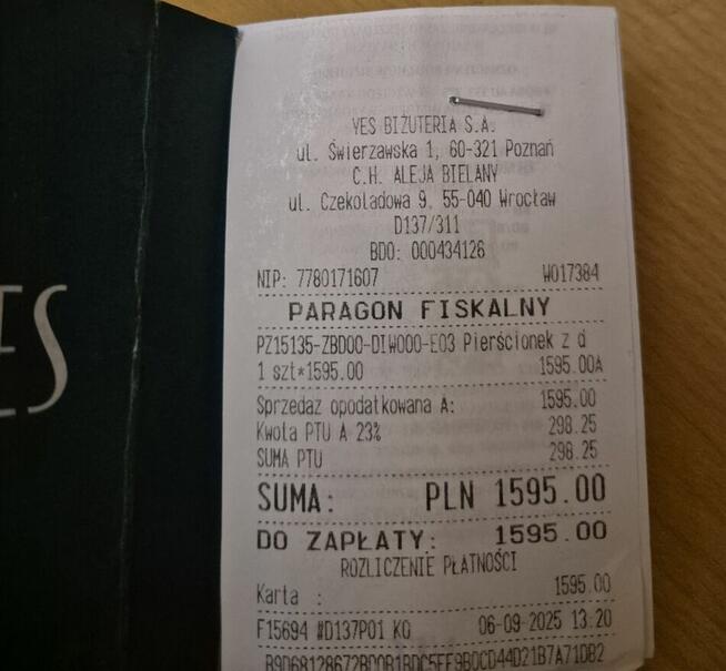 Sprzedam pierścionek marki YES