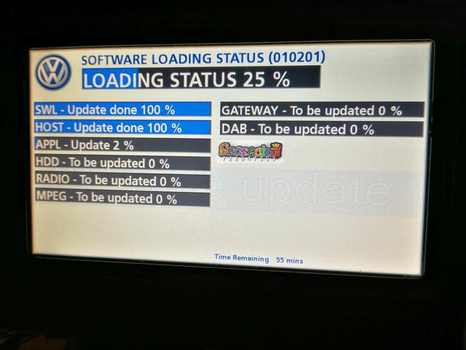 VW Skoda nawigacja RNS510 naprawa mapy PL menu bootloop