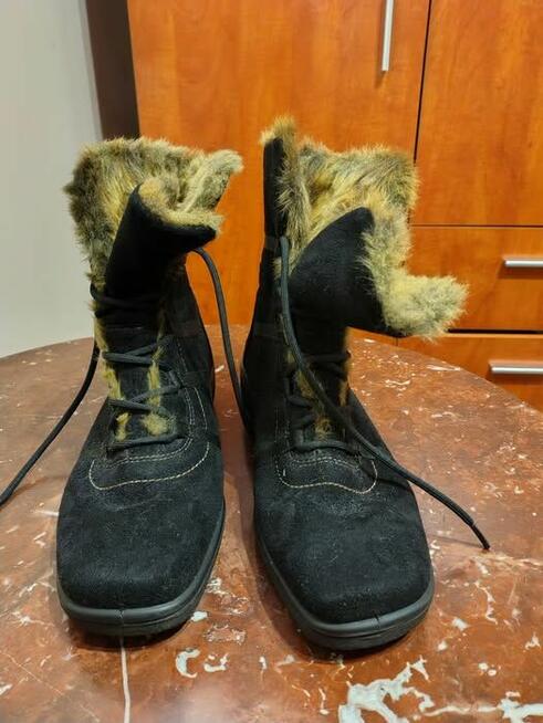 sprzedam botki czarne, ocieplane