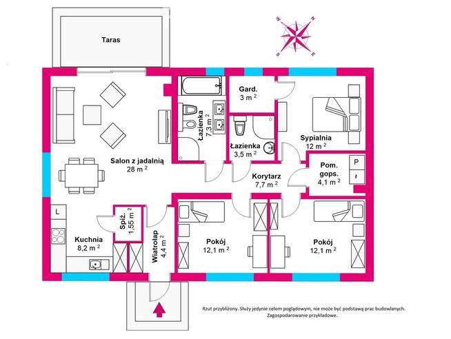 Parterowy dom w Wołuszewie w stanie deweloperskim