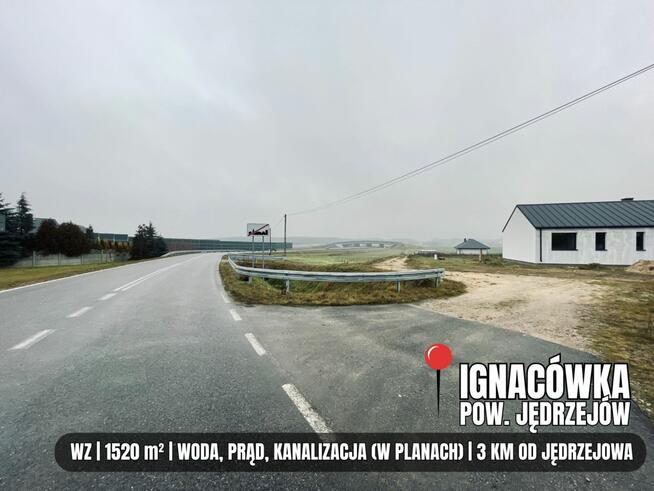 Działka budowlana Ignacówka gm. Jędrzejów,