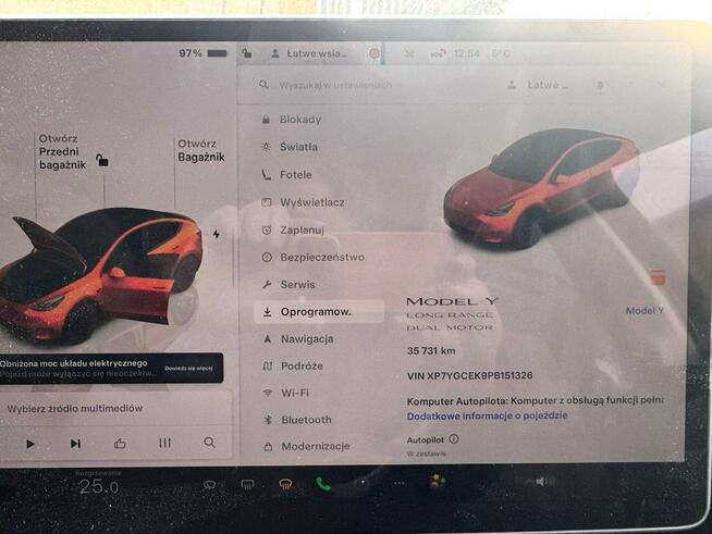 TESLA Y 514KM 2023#Climatronic#Kamera#Mały przebieg