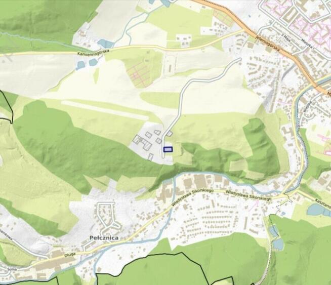 Działka 1738m² Świebodzice - Zimny Dwór