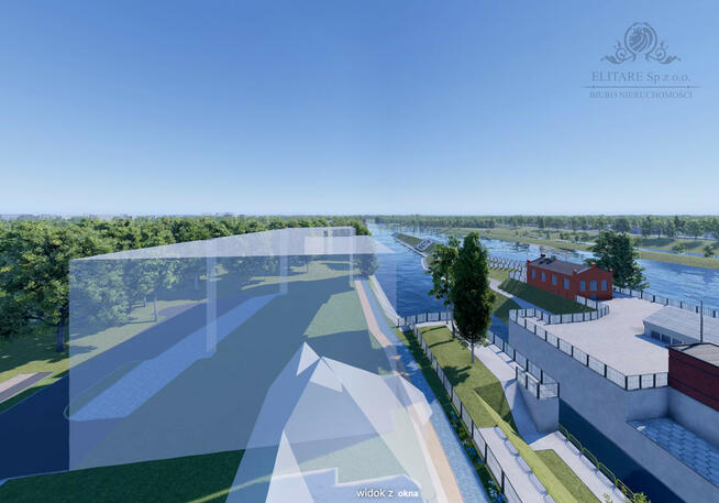 Mieszkanie pow. 76,88m2, 4pok,3łazienki,balkon 12,12m2 /widok na rzekę