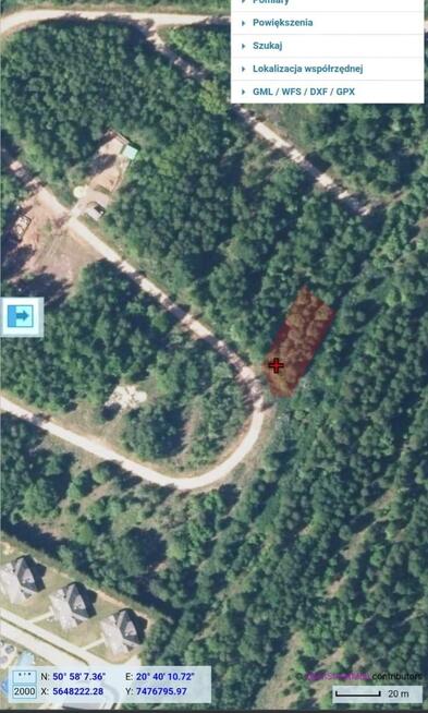 Działka budowlana Chrusty gm. Zagnańsk, Laskowa