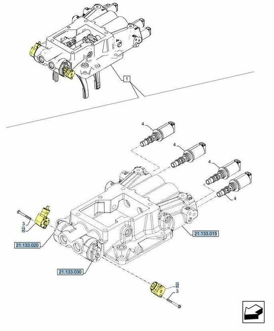 Potencjometr 13,5VDC Case New Holland 8760.5247 ORYGINAŁ CNH