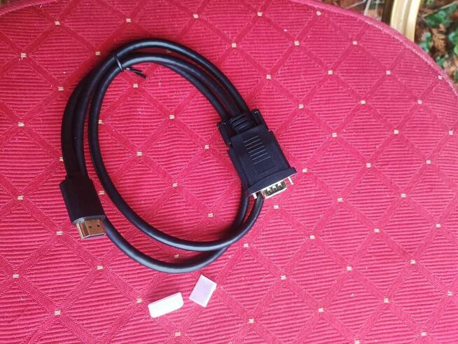 Adapter przewód HDMI do VGA kabel HD Full HD do komputera PC