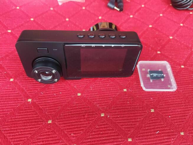 Kamera Samochodowa Wideorejestrator 1080P Przód Tył Wnętrze