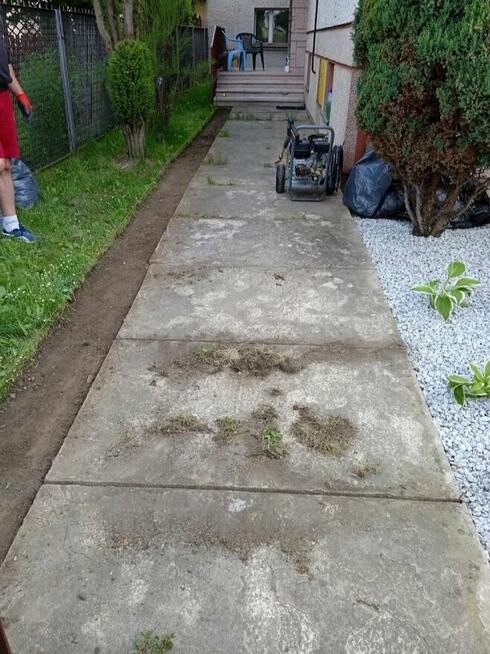 Malowanie kostki brukowej, Mycie kostki brukowej, piaskowanie