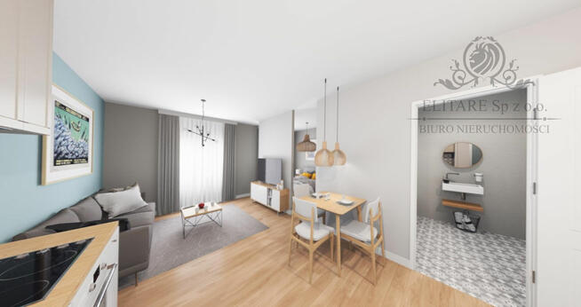 Mieszkanie 32,49 z możliwością wydzielnia sypialni/loggia/Szczepin