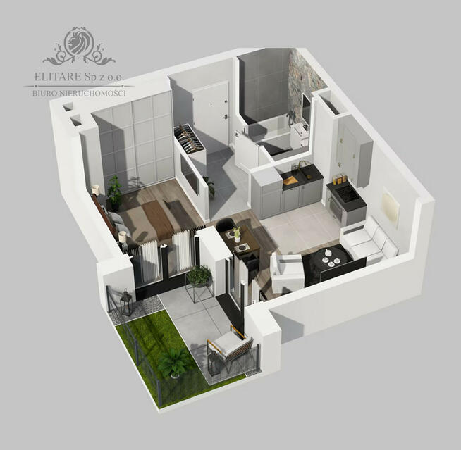 Mieszkanie 33,41m2 z możliwością wydzielnia sypialni/Kleczków, Wrocław