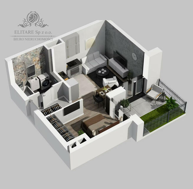 Mieszkanie 33,41m2 z możliwością wydzielnia sypialni/Kleczków, Wrocław