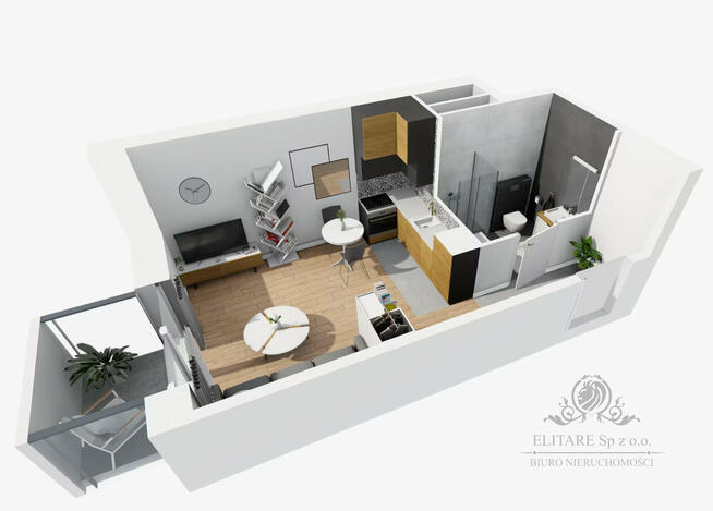 Mieszkanie 25,61m2 + balkon,1 pok. obok, nowe/ Dworca Główengo