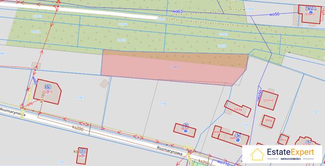 Działka Kielce Ostra Górka, ul. Rozmarynowa