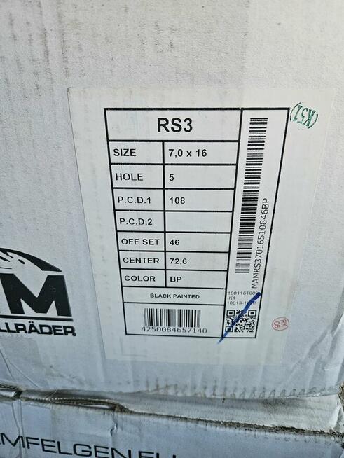 Felgi 16 5x108 nowe mam czarne (volvo, ford)