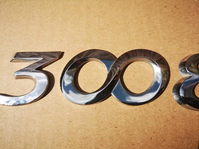 PEUGEOT 3008 emblemat napis cyfry klapy tył