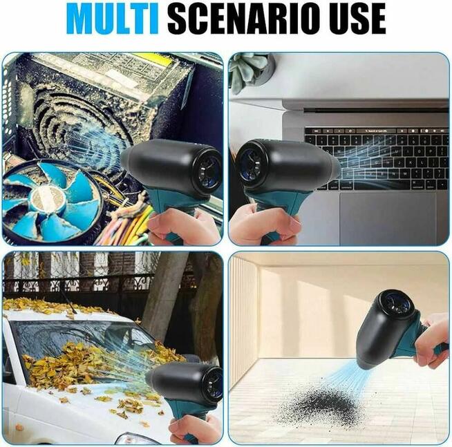 Przenośna dmuchawa powietrza ręczna nawiew odkurzacz