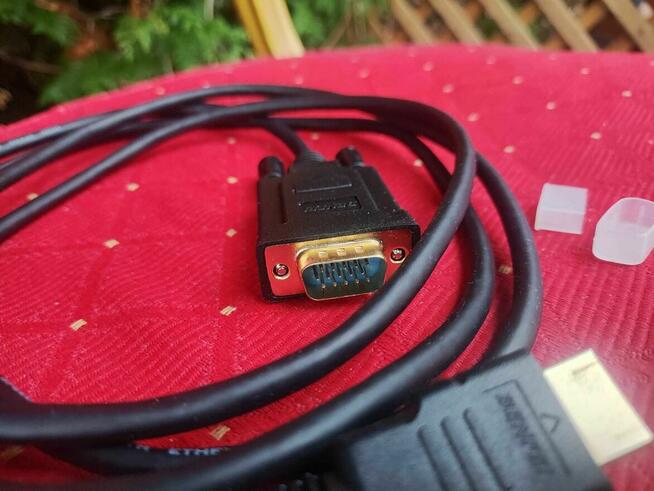 Kabel Przewód HDMI VGA Adapter DMI VGA Full HD 1080P 1.8M