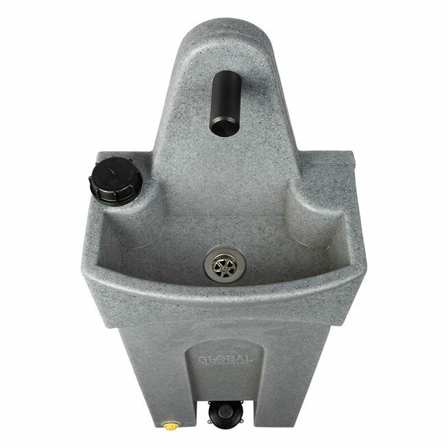 Umywalka przenośna Global Mobilna Wolnostojąca Szara 42 litr