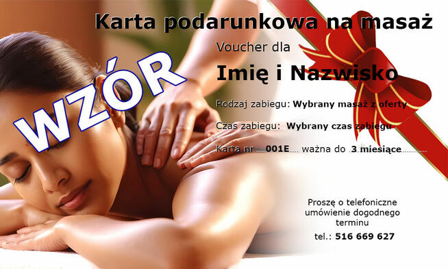 Masaż na bóle pleców, obręczy barkowej, kark itd.