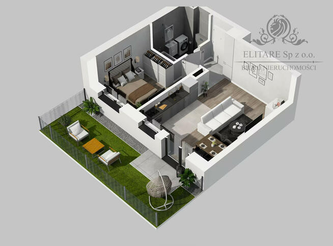 Mieszkanie 41,81m2, 2pok z ogrodem i tarasem, ogrz. miejskie /Kleczków, Wrocław