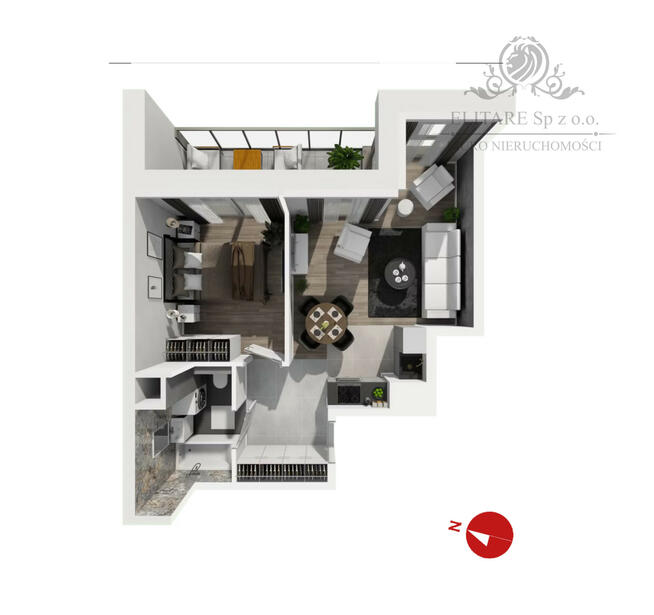 Mieszkanie 40,35m2 2 pokojowe z loggią 6,61m2 na wynajem, dla siebie