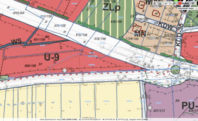 Działka inwestycyjna Chrząstowice