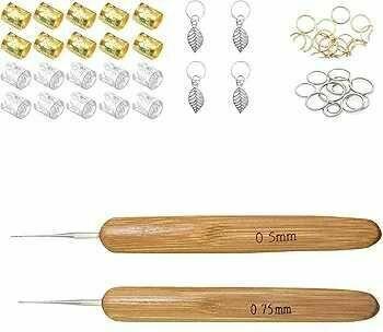 Szydełka do dredloków pierścienie do włosów dredlock dredy