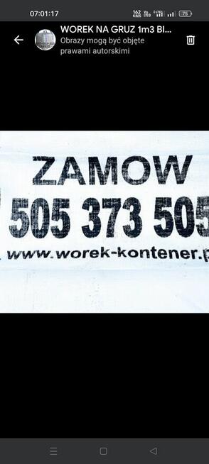 Wywóz gruzu Tychy Bytom Katowice Zabrze Gliwice Big Bag 1m3