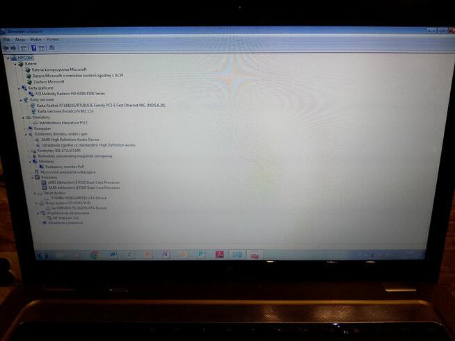 Laptop HP G62, 15,6, zasilacz w zestawie